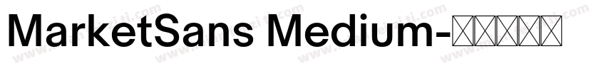 MarketSans Medium字体转换